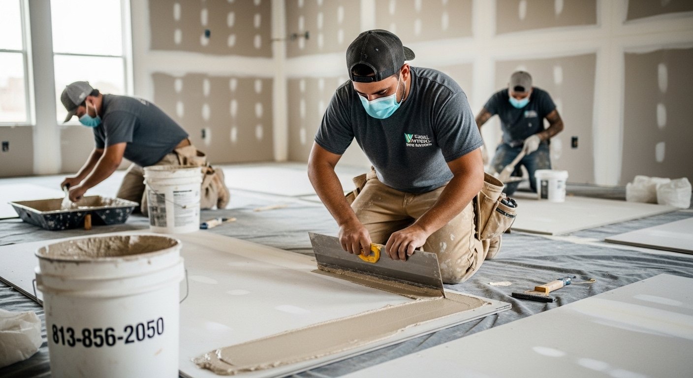 level 5 drywall finishing photo